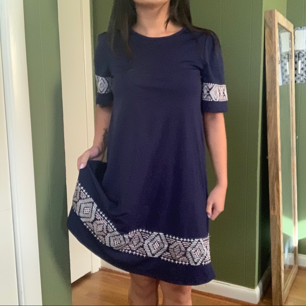 Navy blue dress